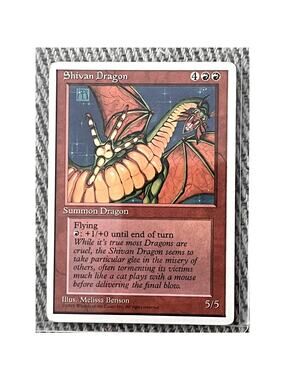 Shivan Dragon – 1995 4th Edition – Magic: The Gathering